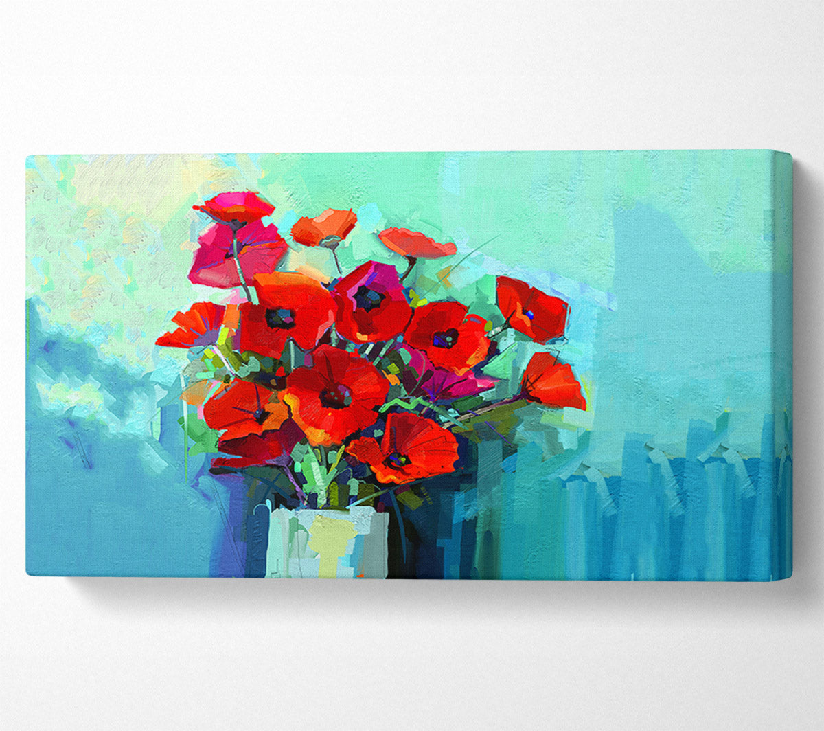 Poppy Vase Beauty Canvas Wall Art