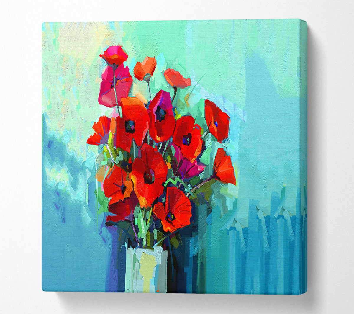 Poppy Vase Beauty Canvas Wall Art