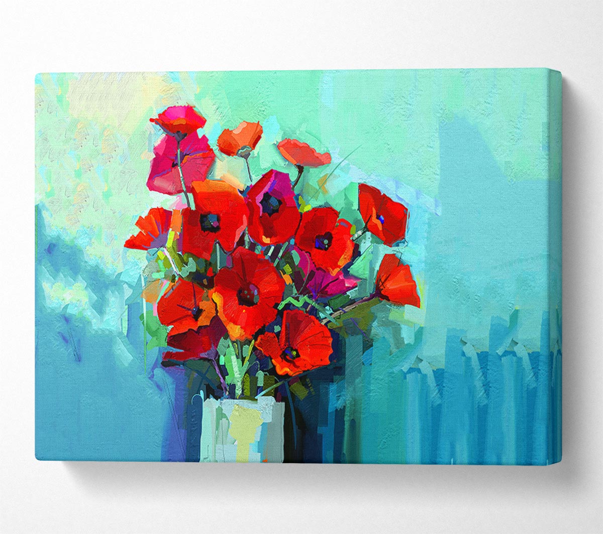 Poppy Vase Beauty Canvas Wall Art