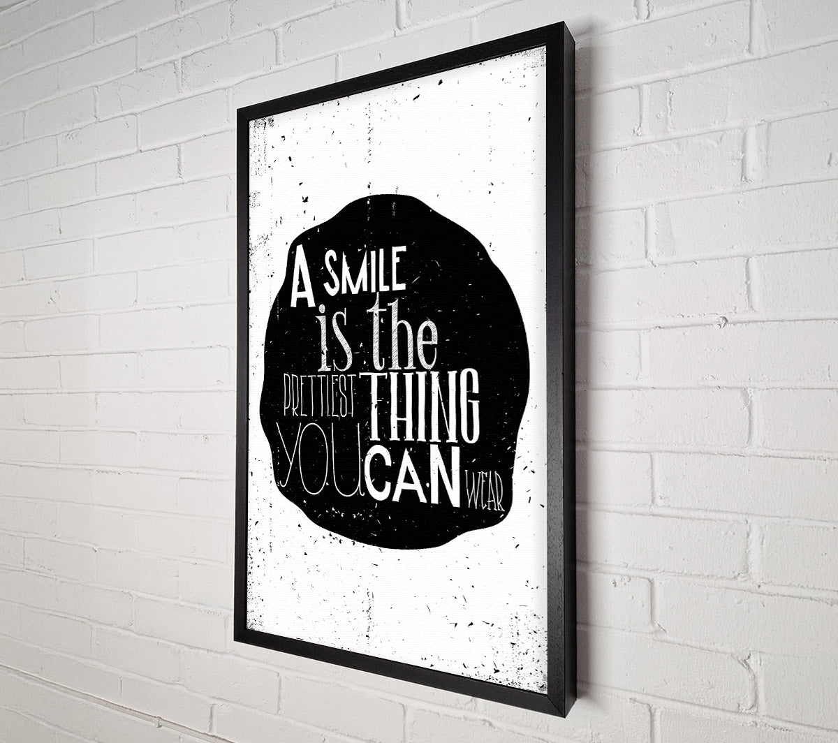 A Smile Is The Prettiest Thing Canvas Wall Art