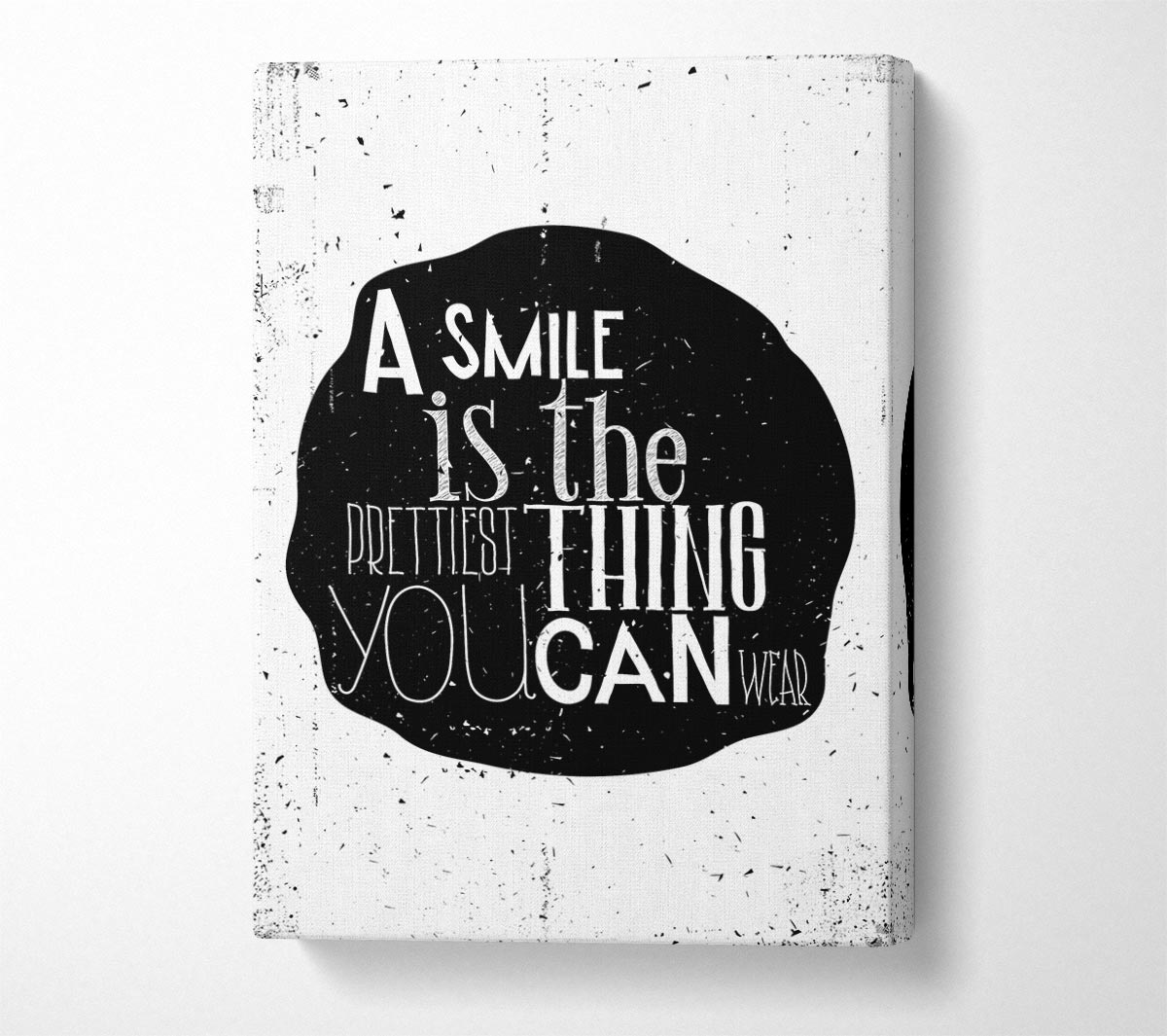 A Smile Is The Prettiest Thing Canvas Wall Art