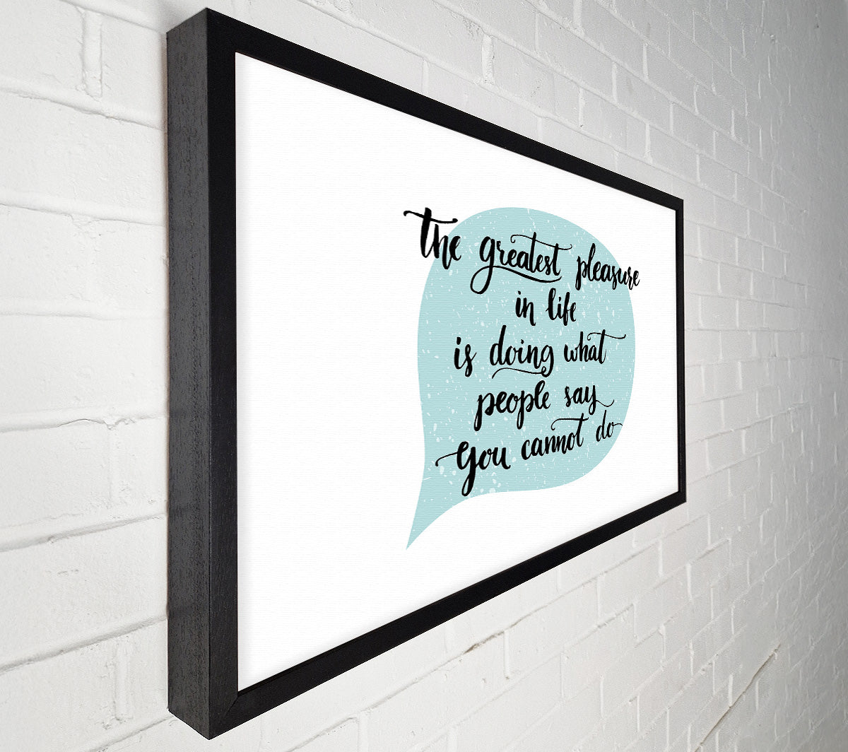 The Greatest Pleasure In Life 1 Canvas Wall Art