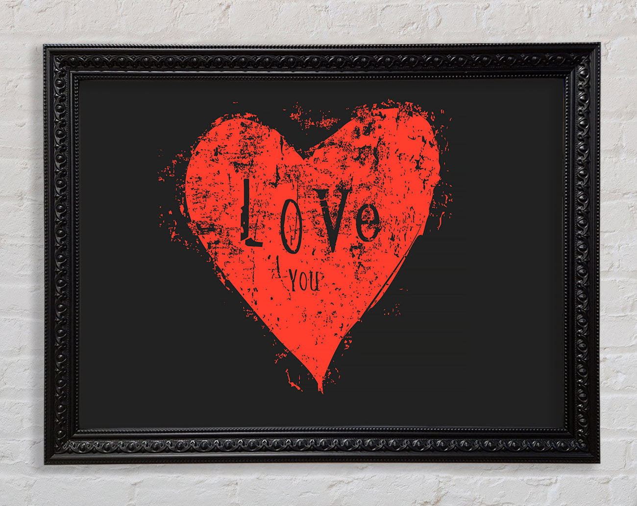 Love You 2 Framed Print