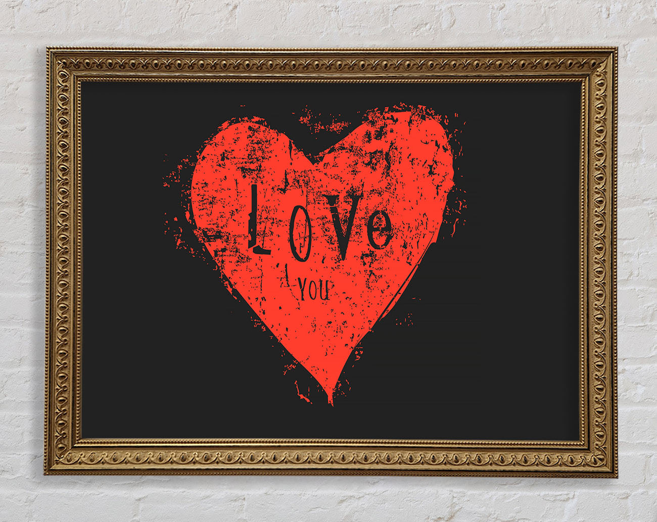 Love You 2 Framed Print