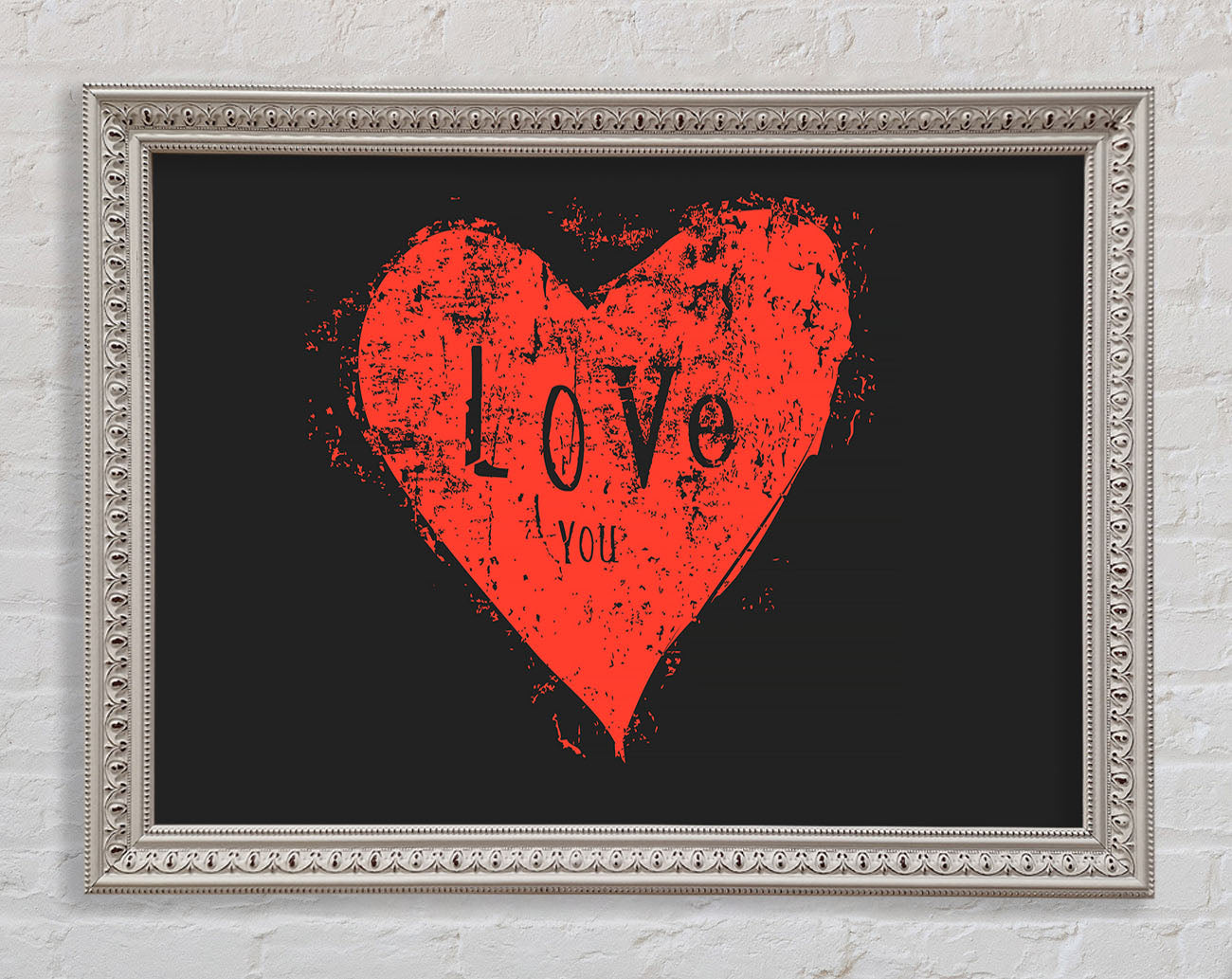 Love You 2 Framed Print