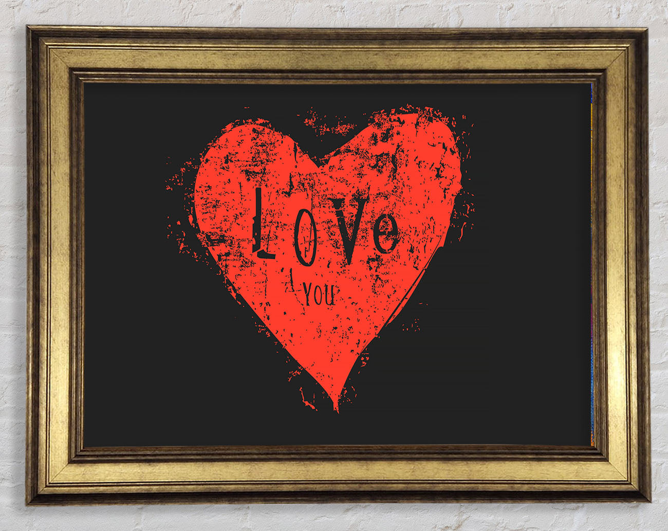 Love You 2 Framed Print