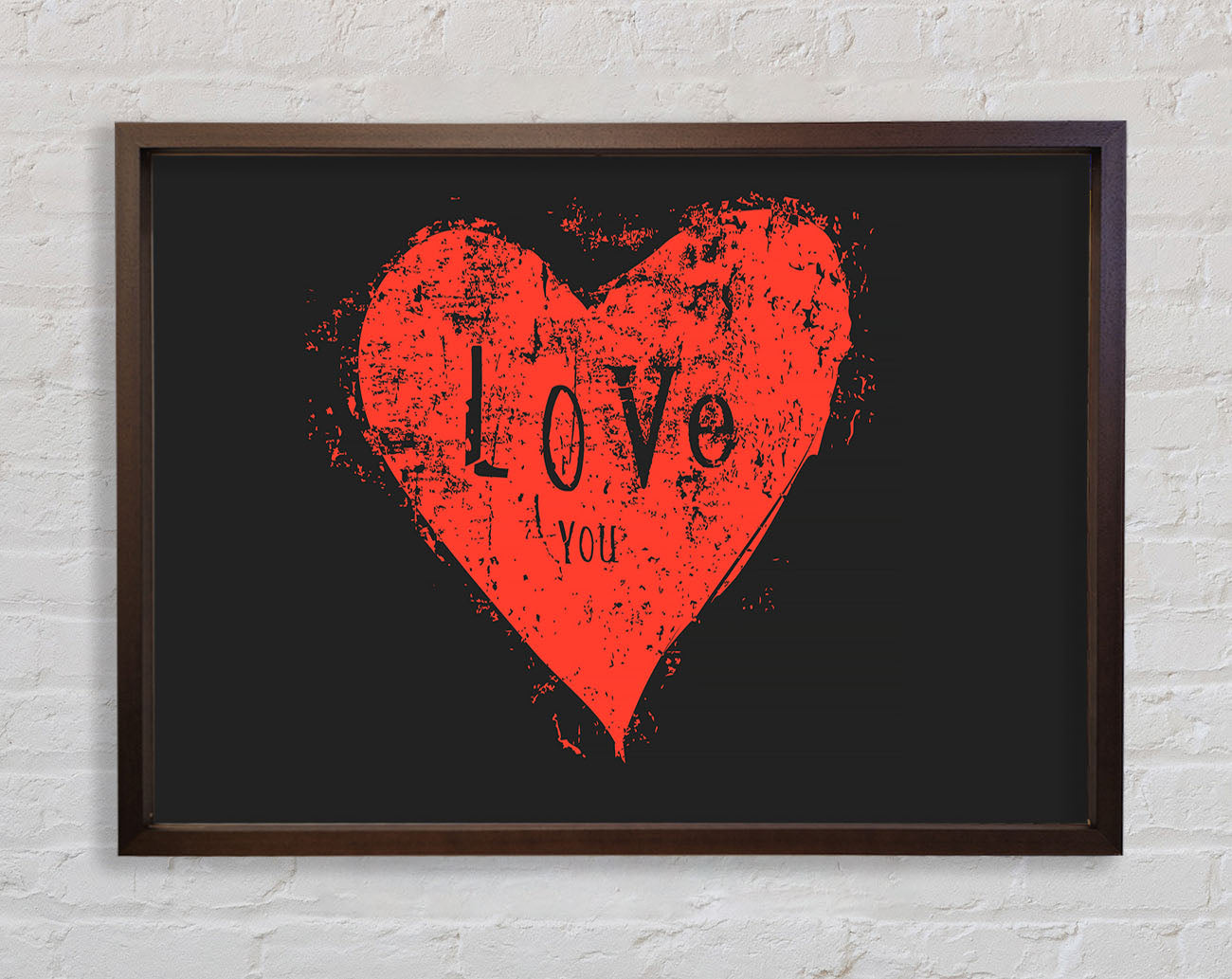 Love You 2 Framed Print