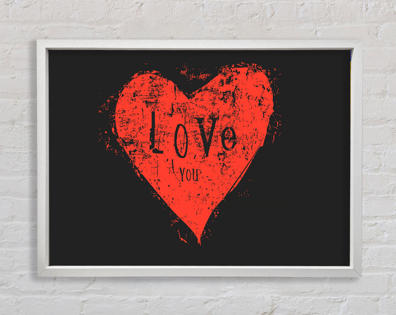 Love You 2 Framed Print