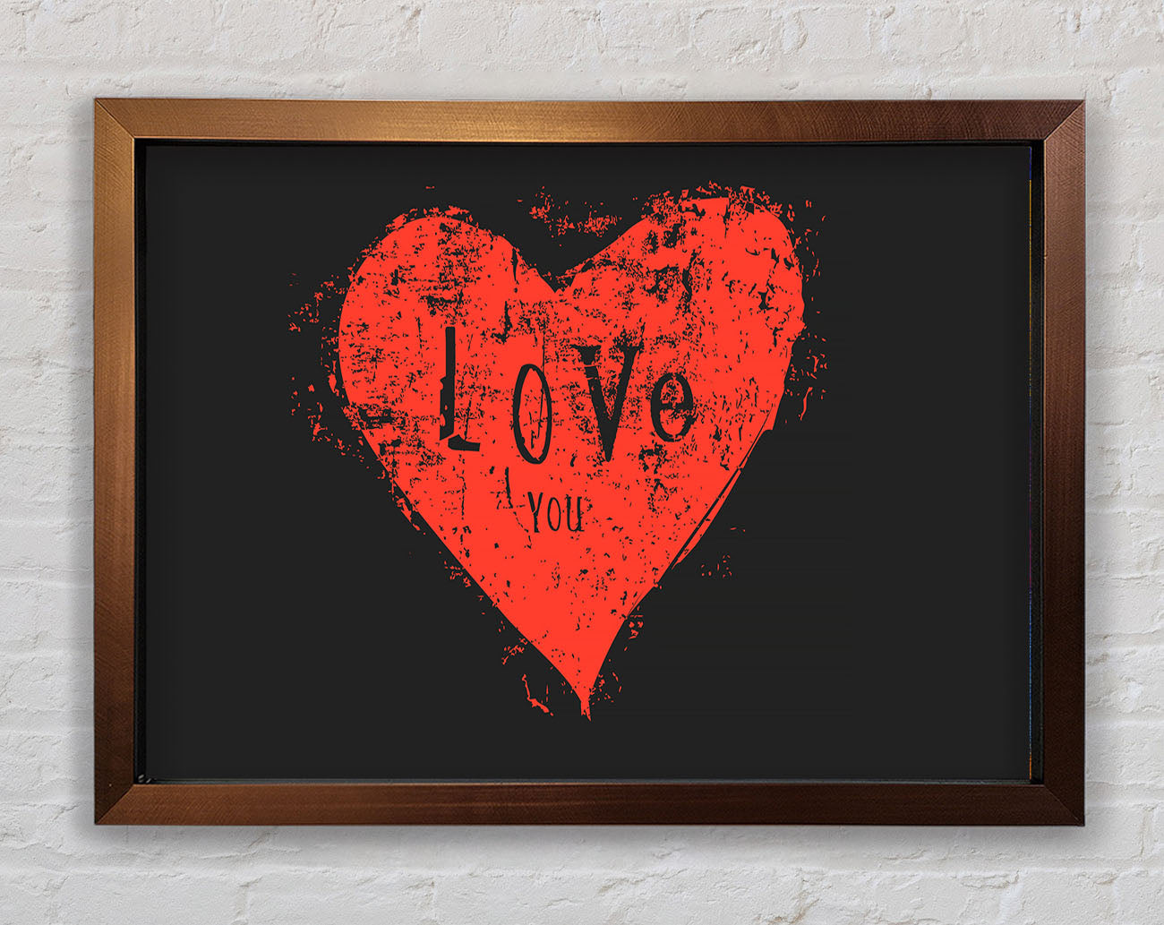 Love You 2 Framed Print