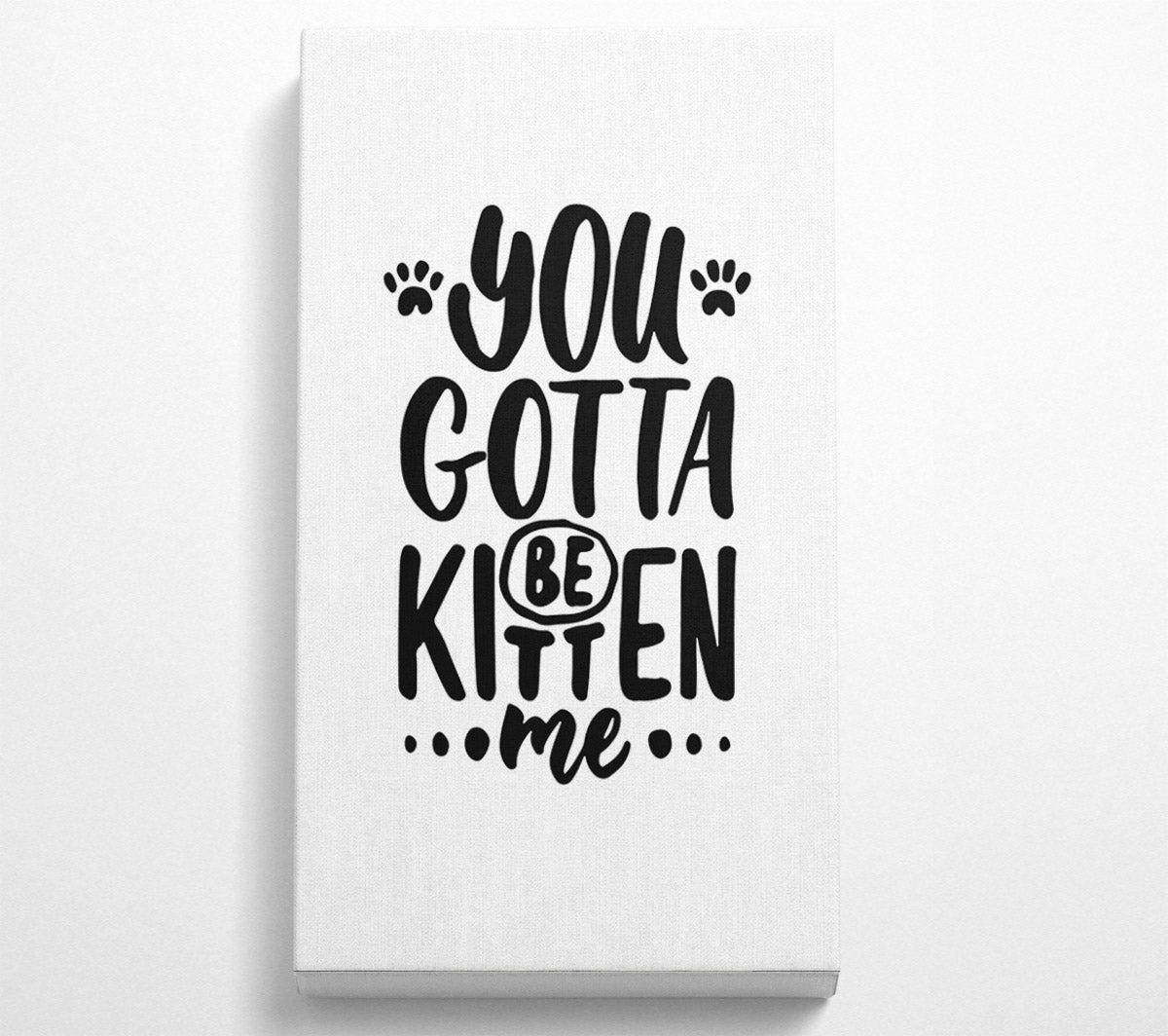 You Gotta Be Kitten Me Canvas Wall Art