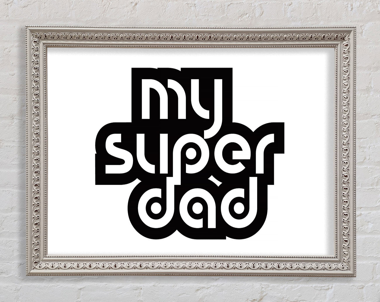 My Super Dad Framed Print