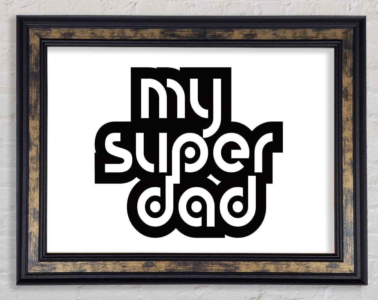 My Super Dad Framed Print