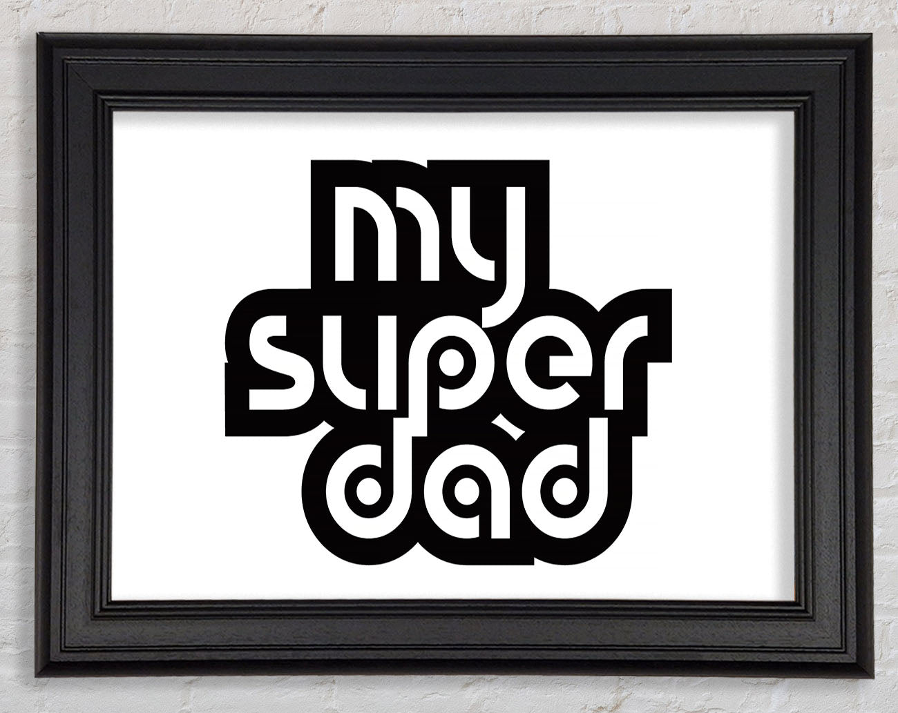 My Super Dad Framed Print