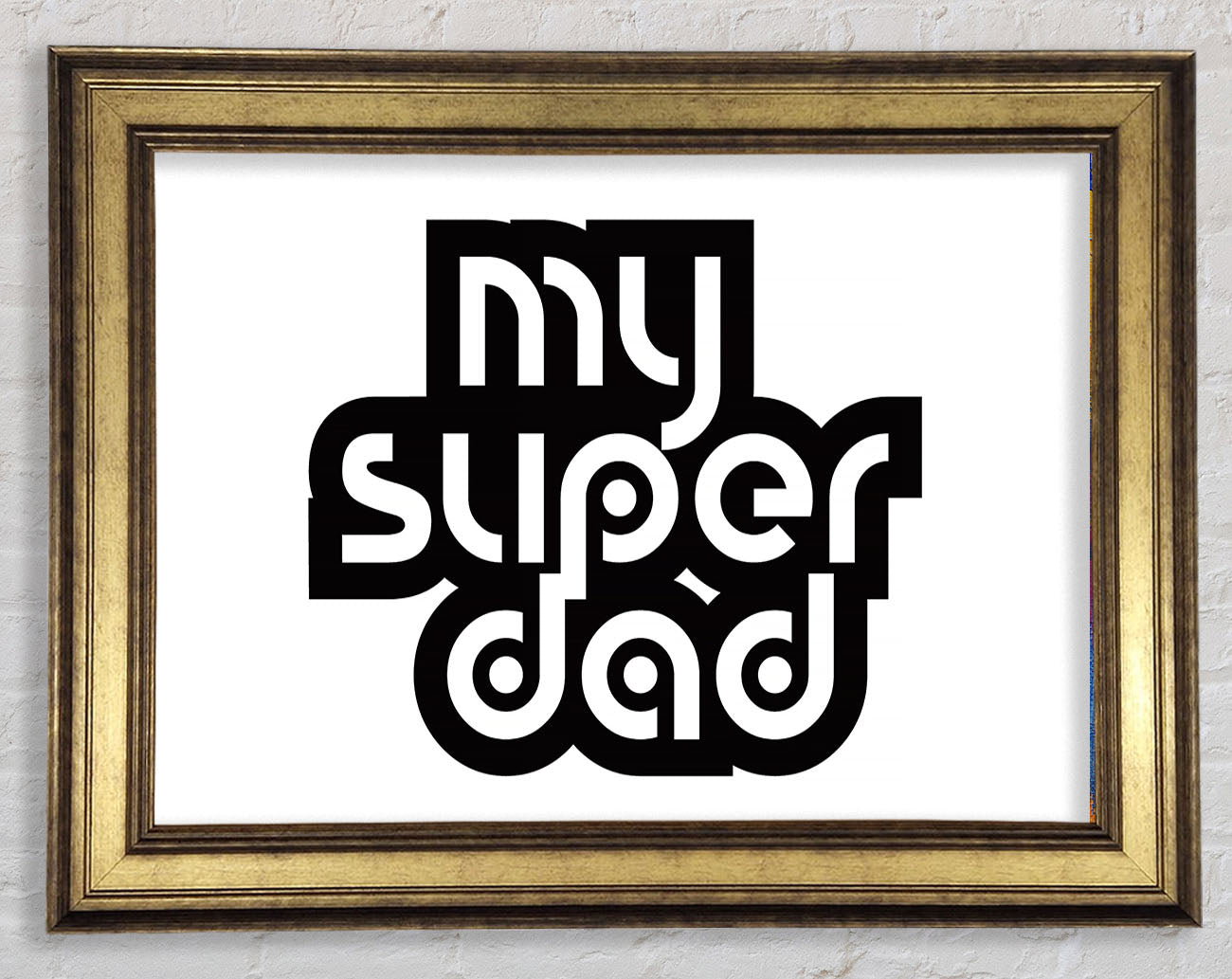 My Super Dad Framed Print