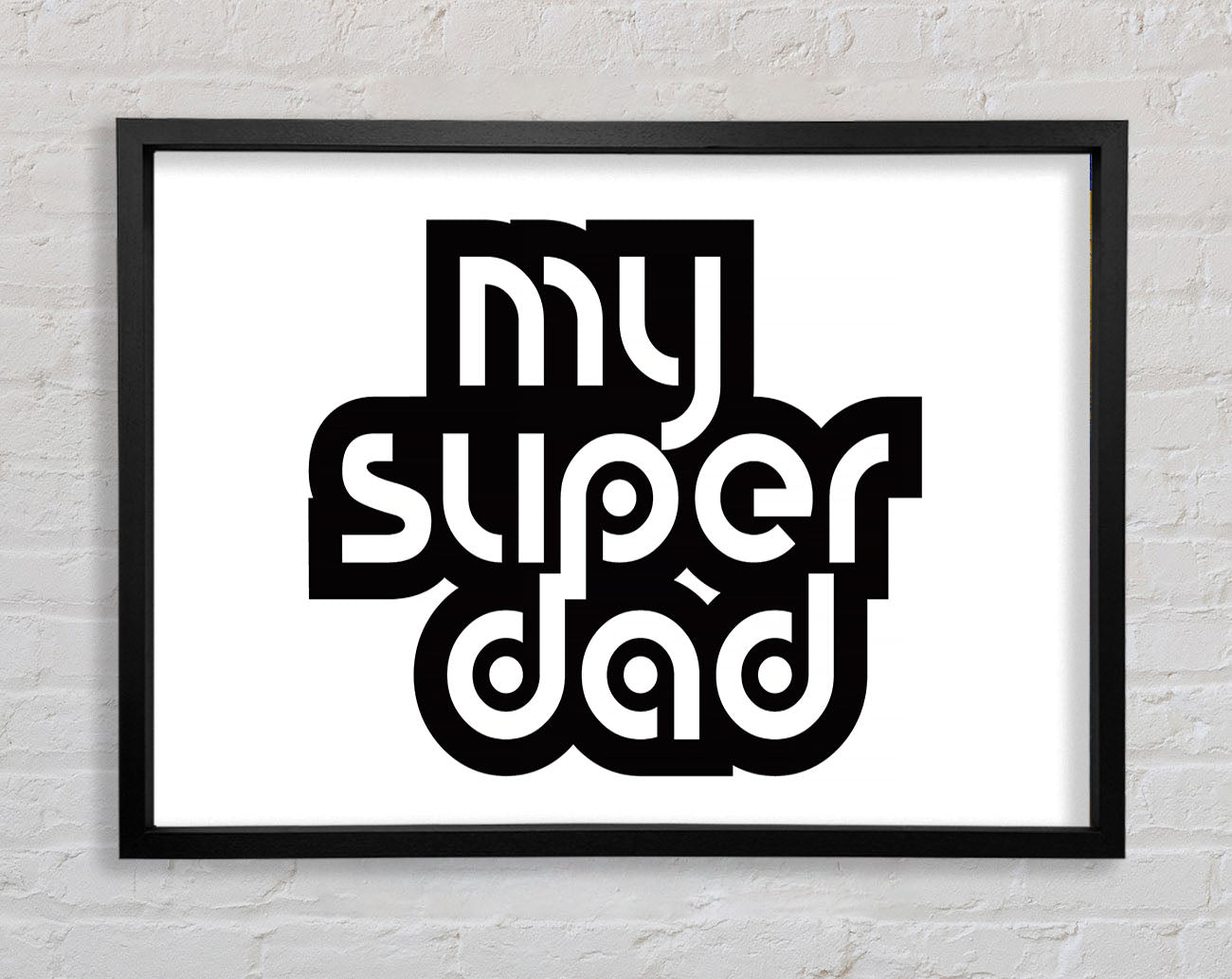 My Super Dad Framed Print