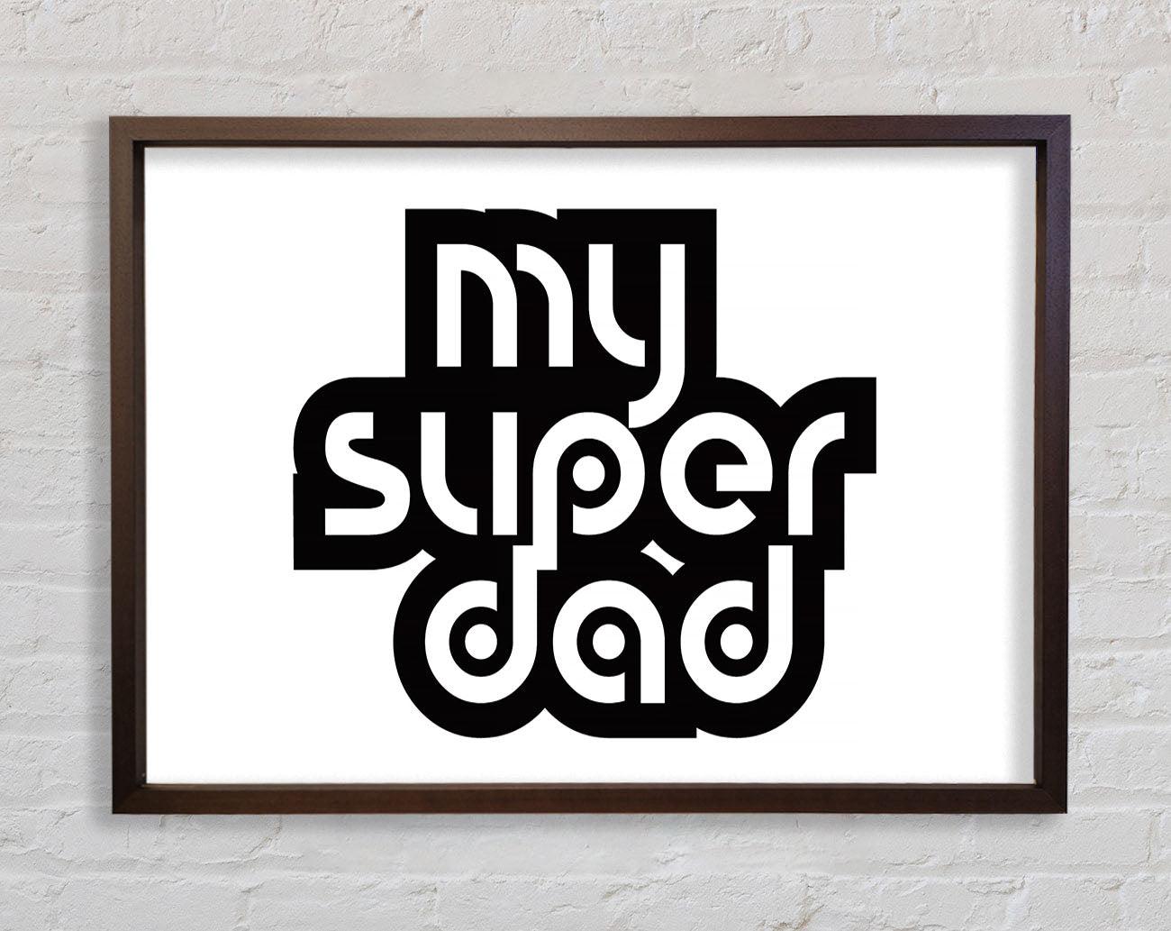 My Super Dad Framed Print