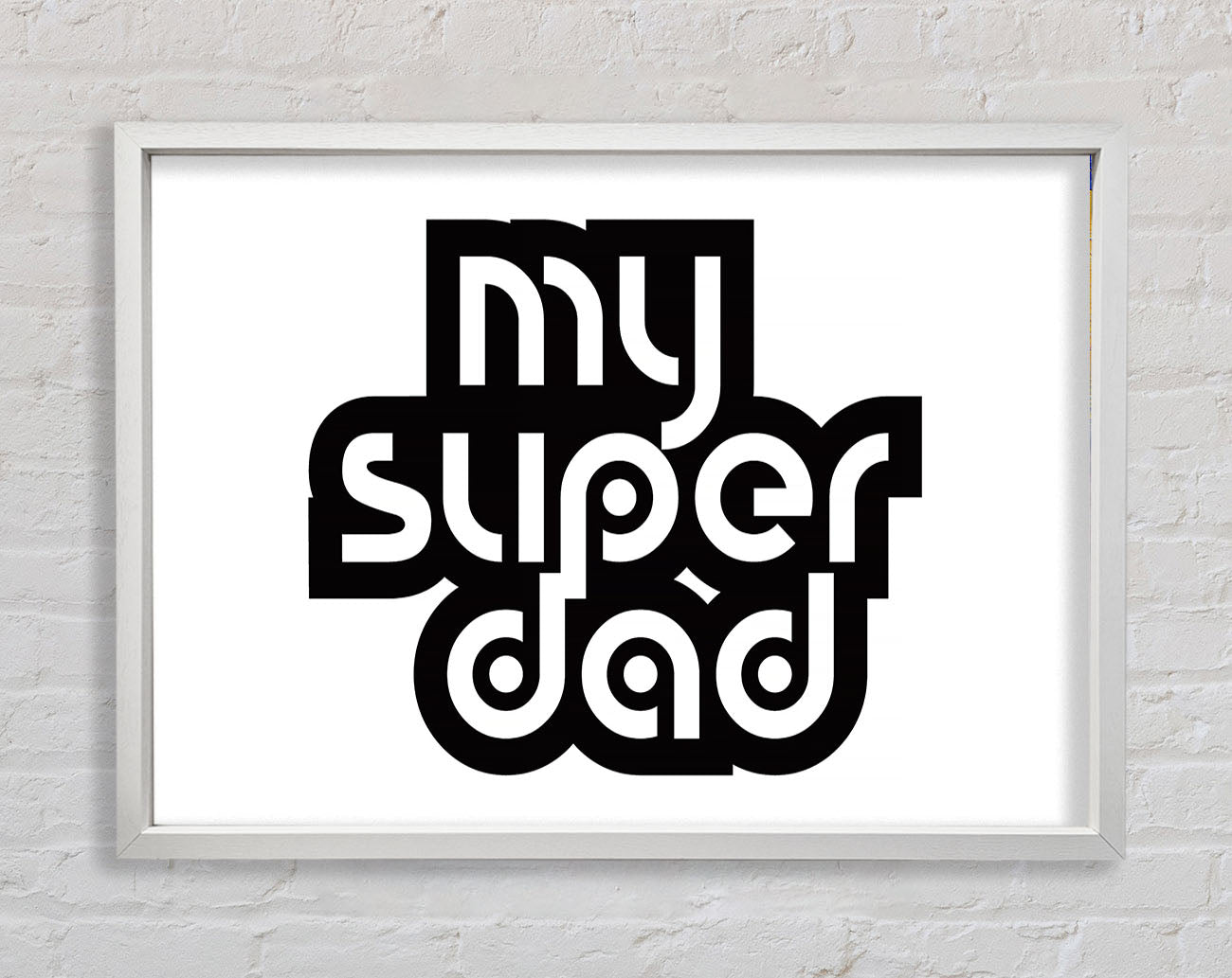 My Super Dad Framed Print