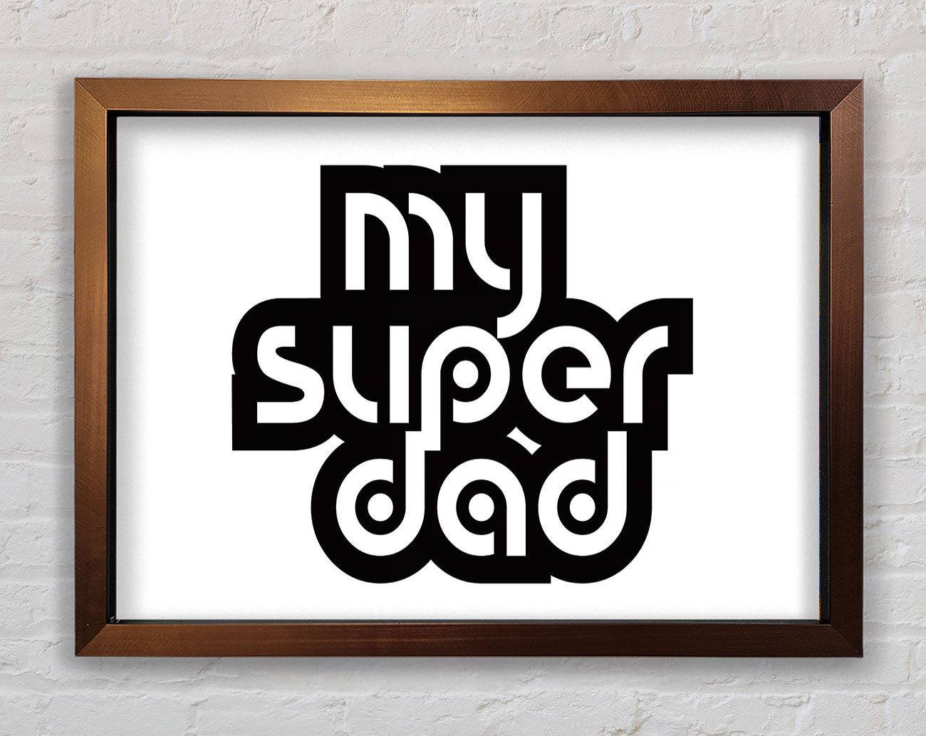 My Super Dad Framed Print