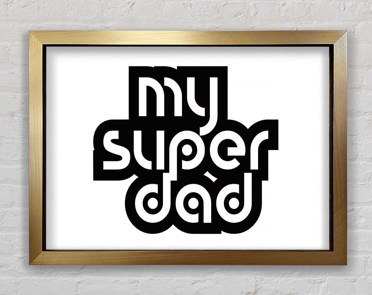 My Super Dad Framed Print
