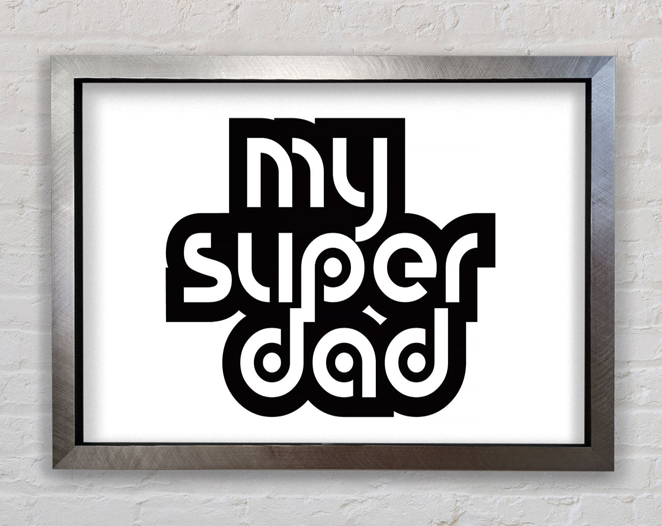My Super Dad Framed Print