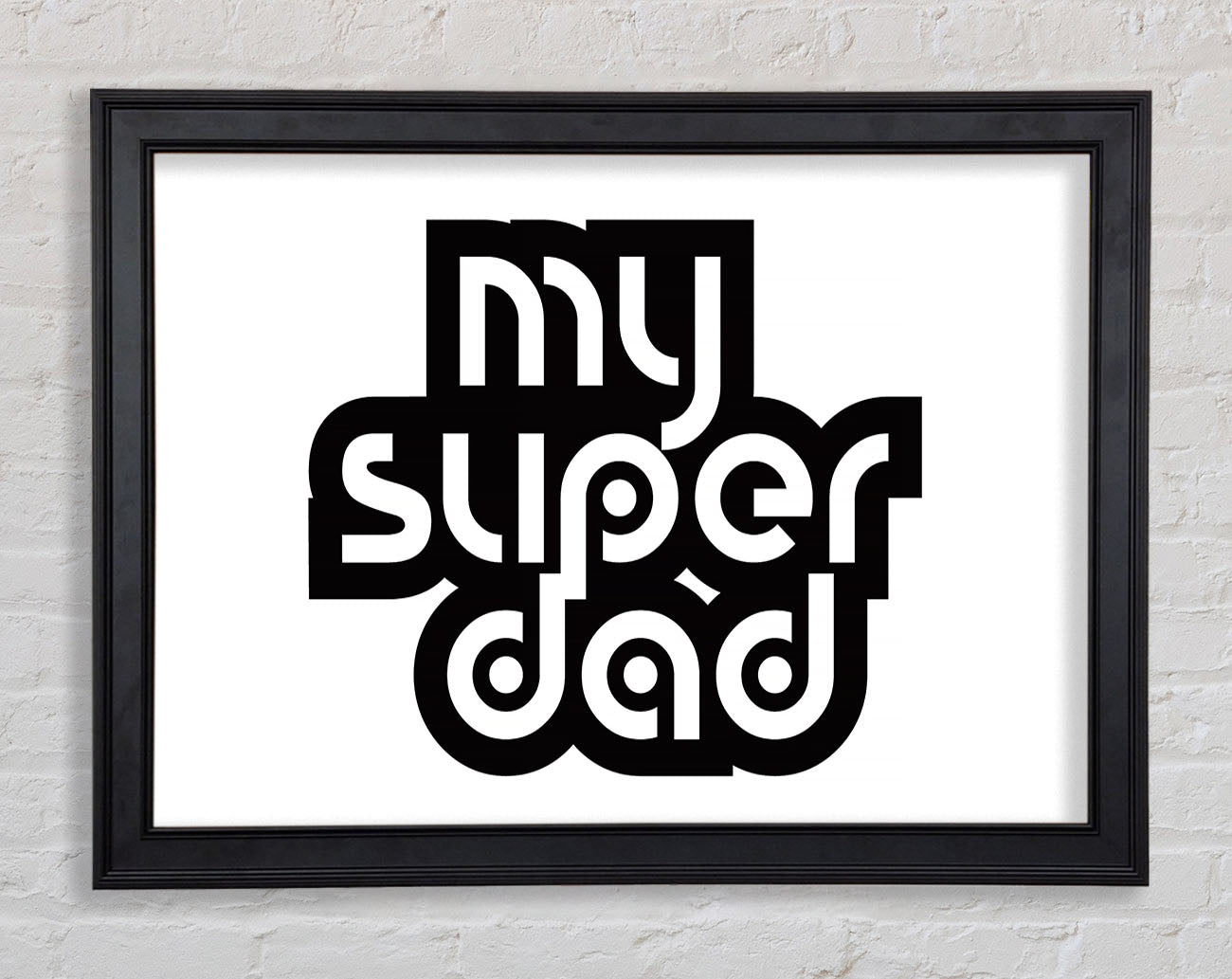 My Super Dad Framed Print