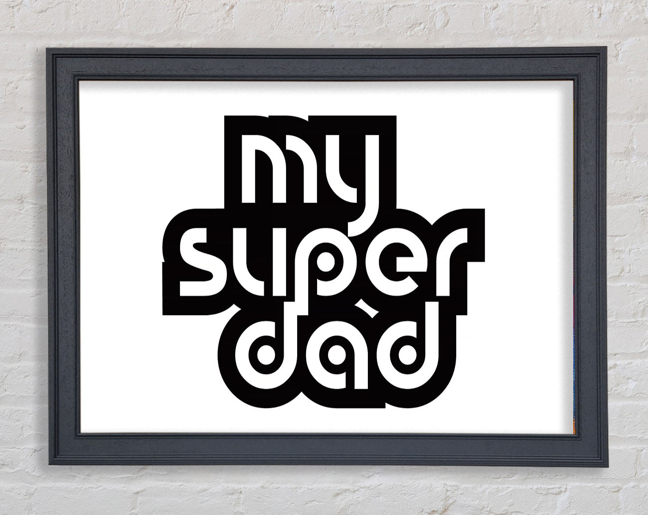 My Super Dad Framed Print