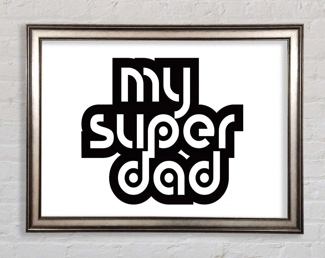 My Super Dad Framed Print