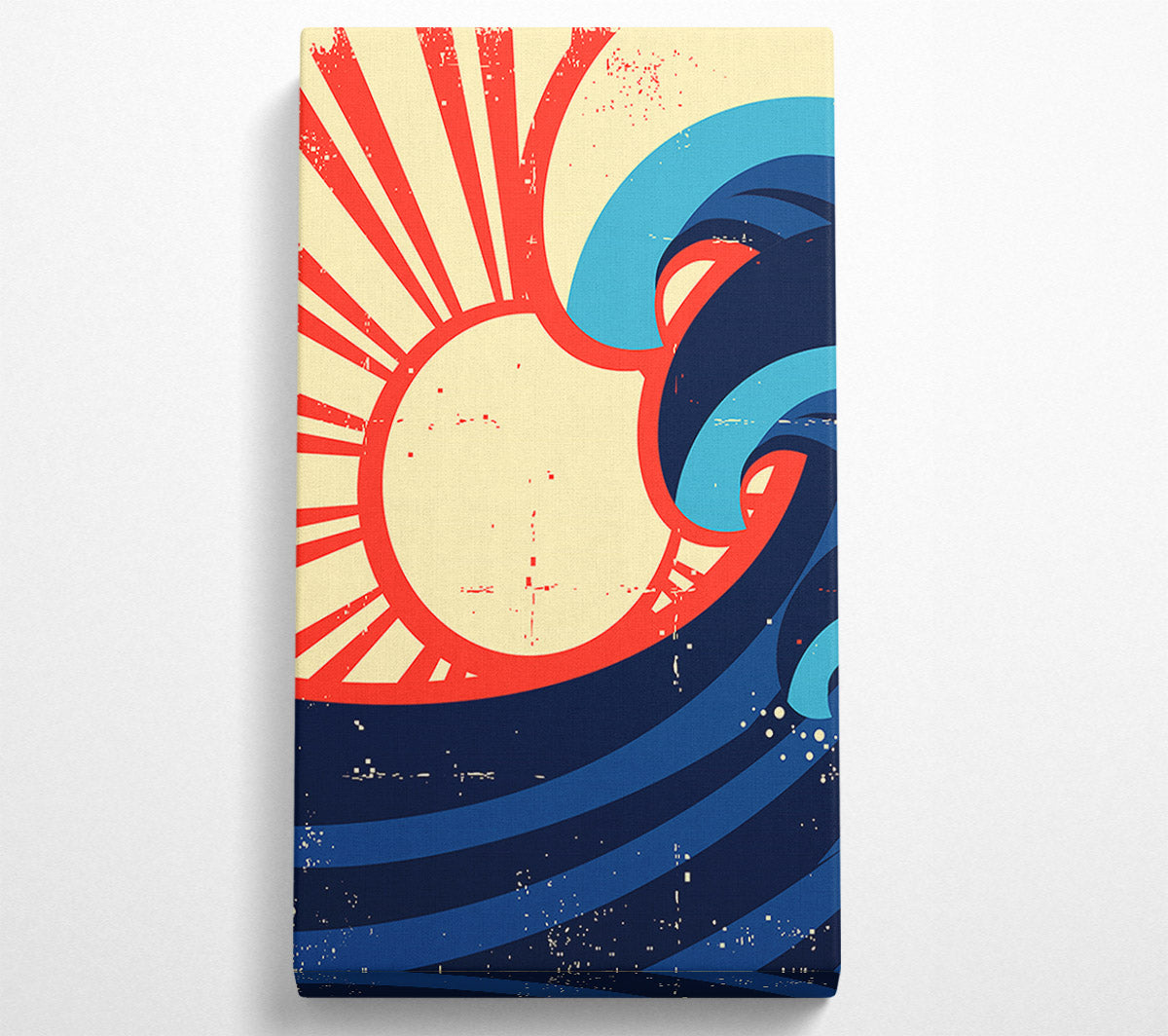 Sun And Waves Canvas Wall Art