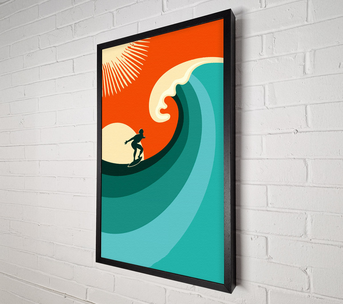 Surfers Wave Canvas Wall Art