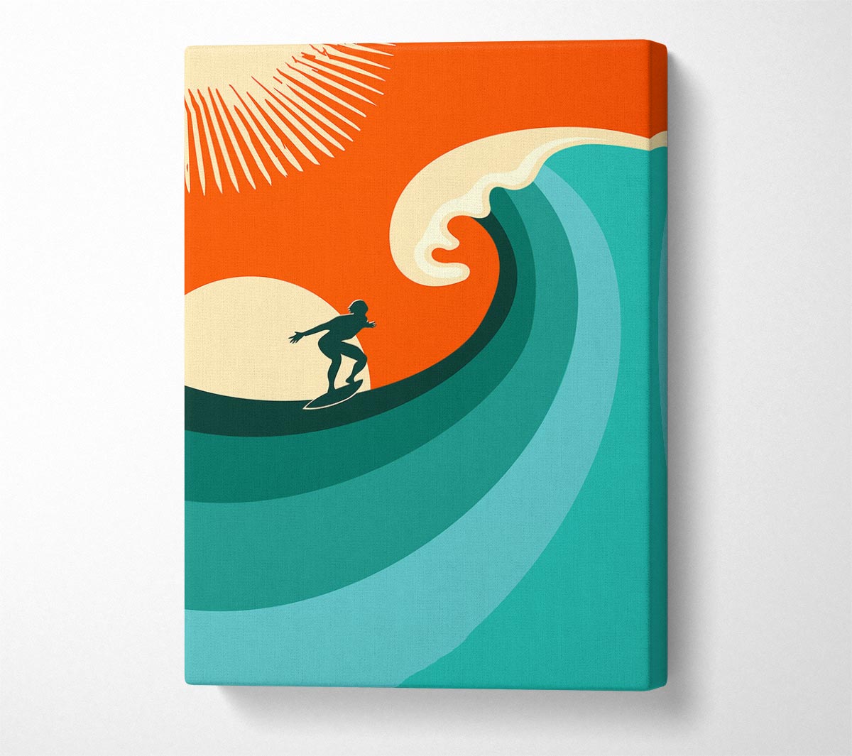 Surfers Wave Canvas Wall Art