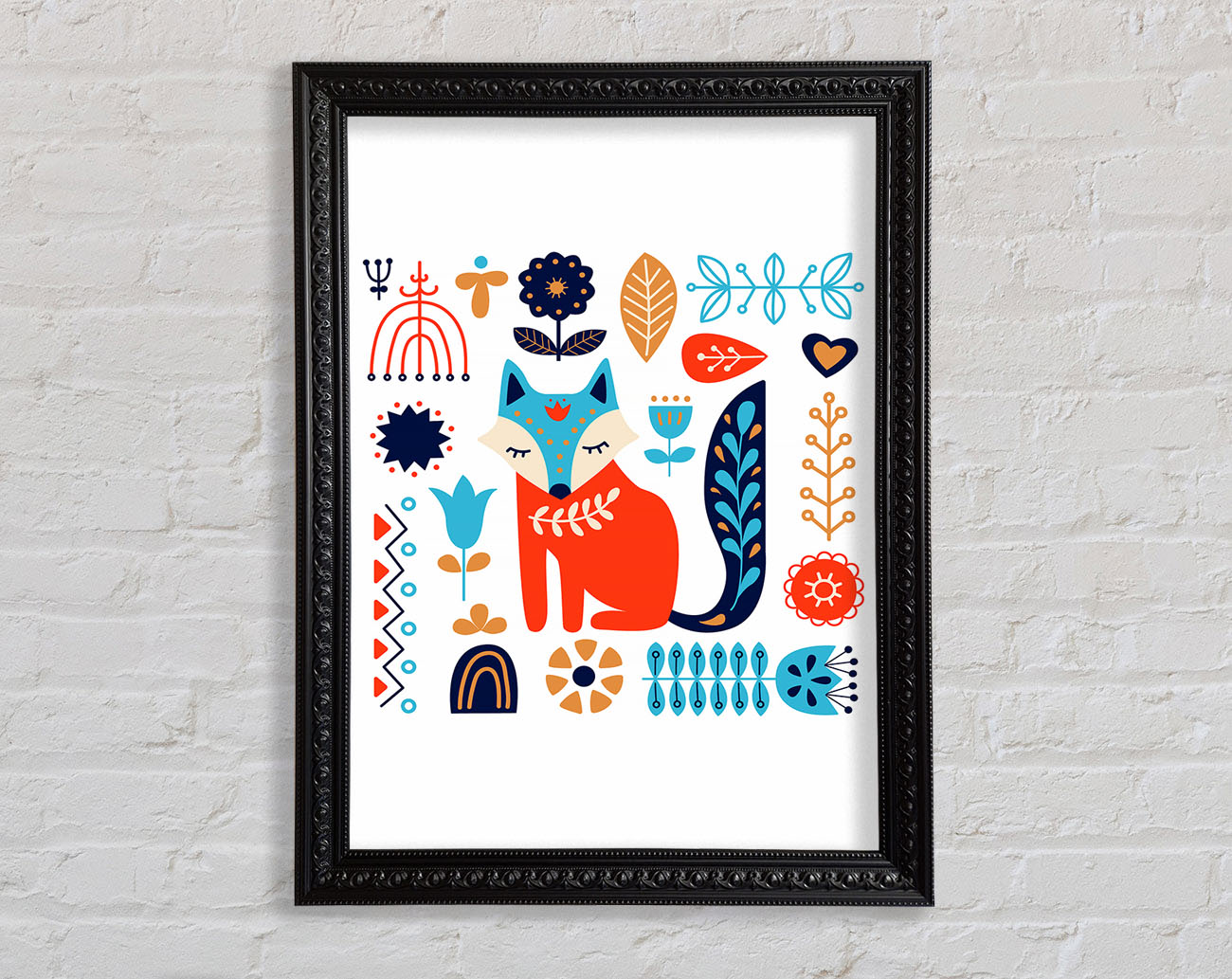 Foxy Garden Framed Print