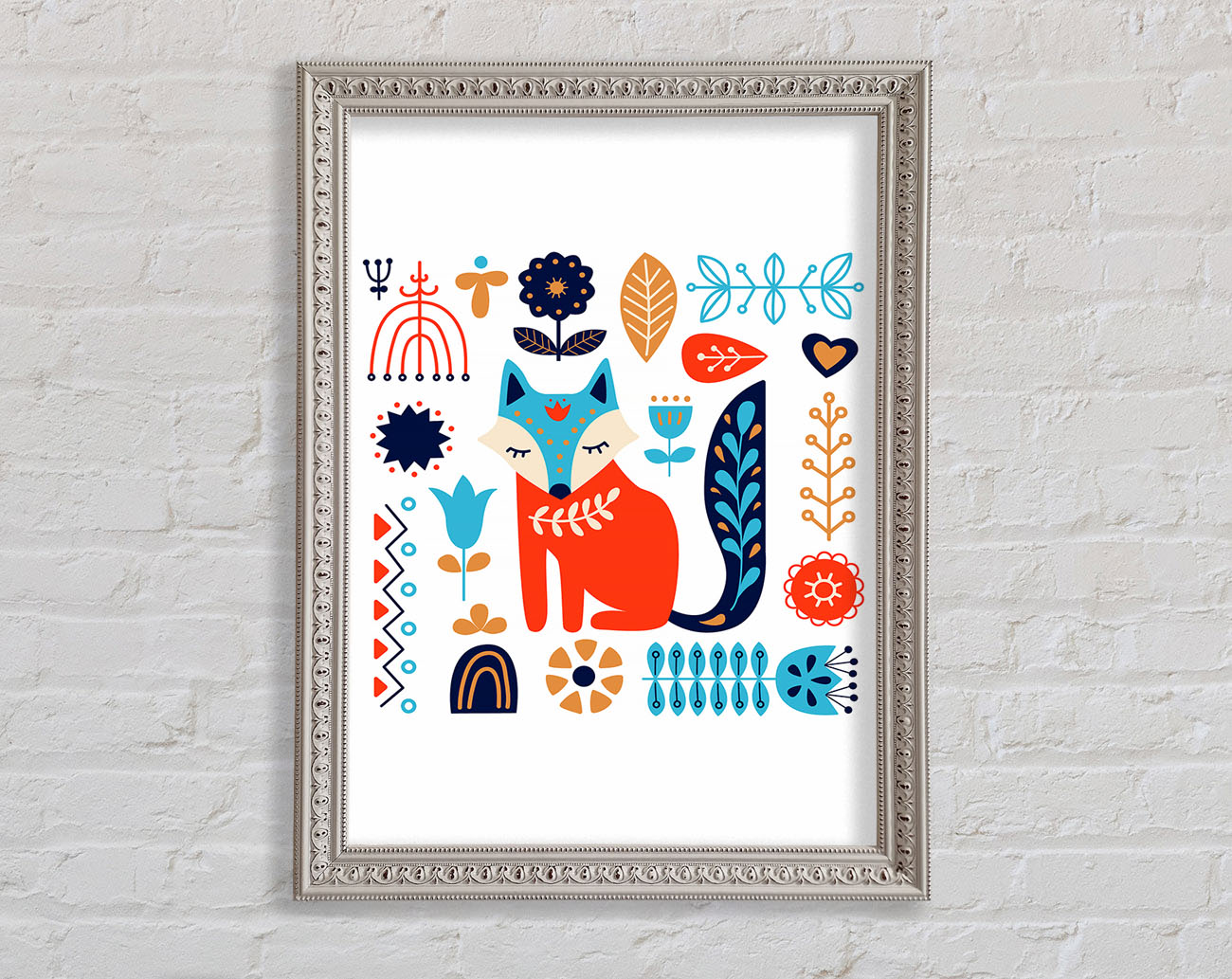 Foxy Garden Framed Print