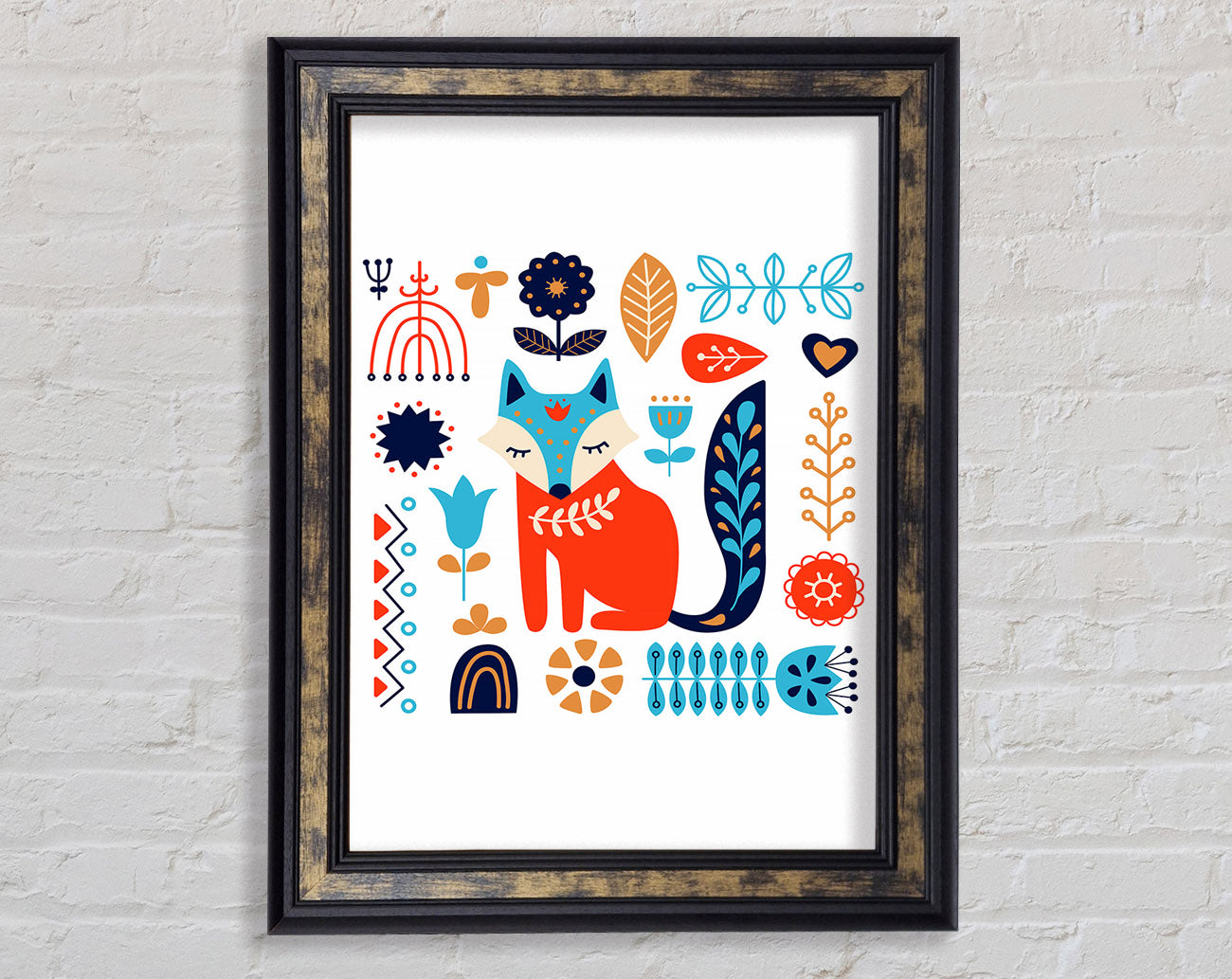 Foxy Garden Framed Print