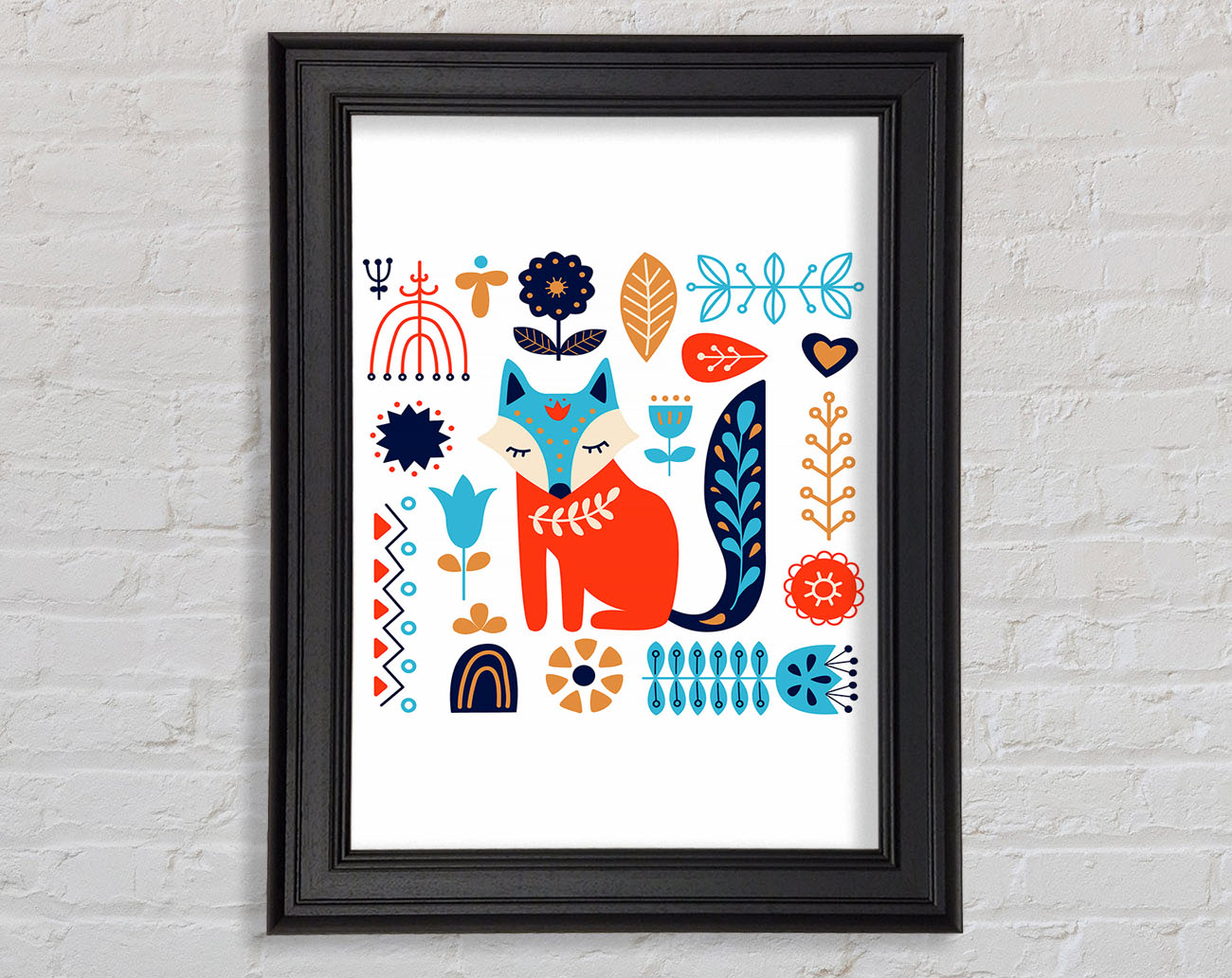 Foxy Garden Framed Print