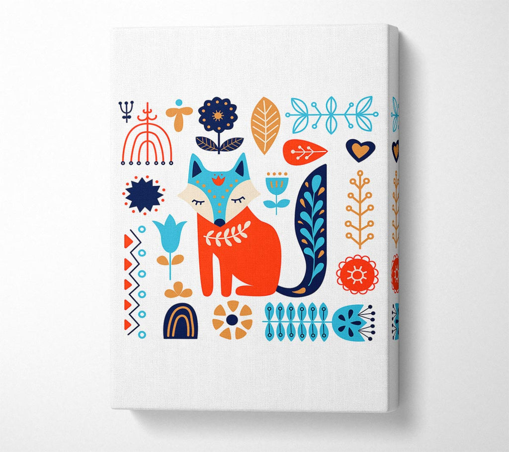 Foxy Garden Canvas Print