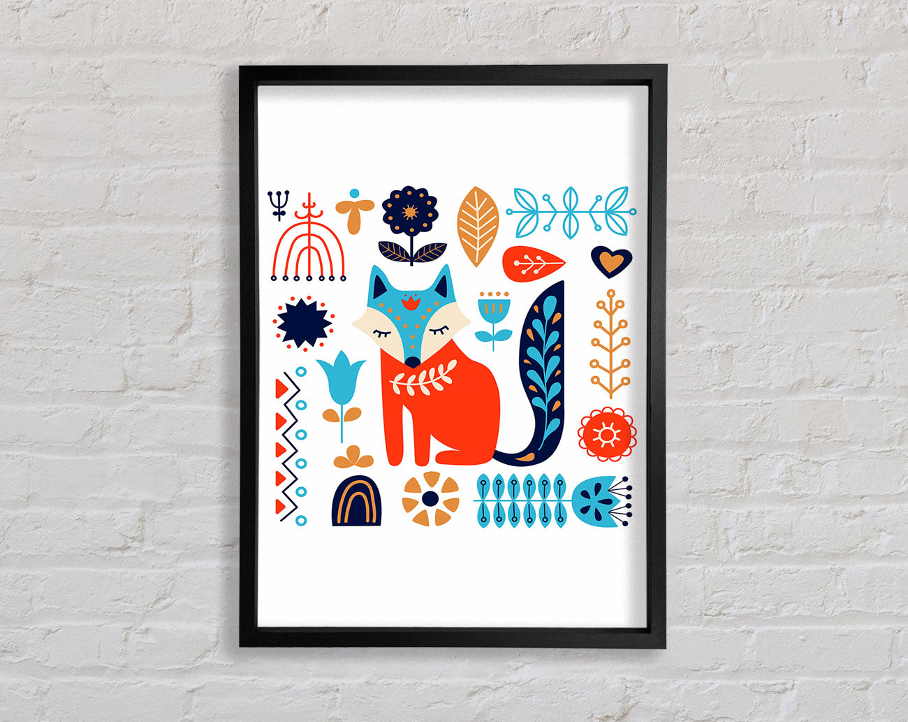 Foxy Garden Framed Print