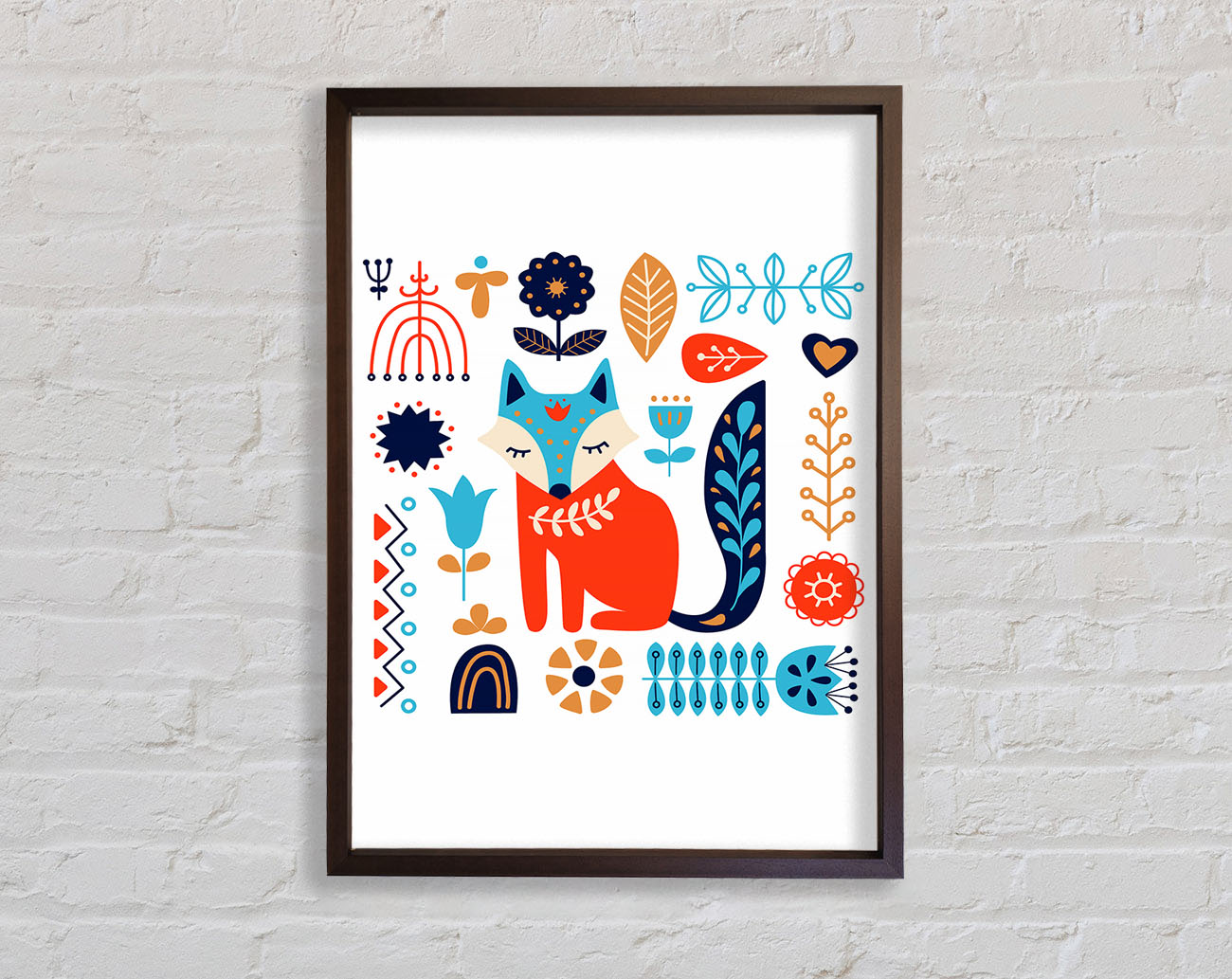 Foxy Garden Framed Print