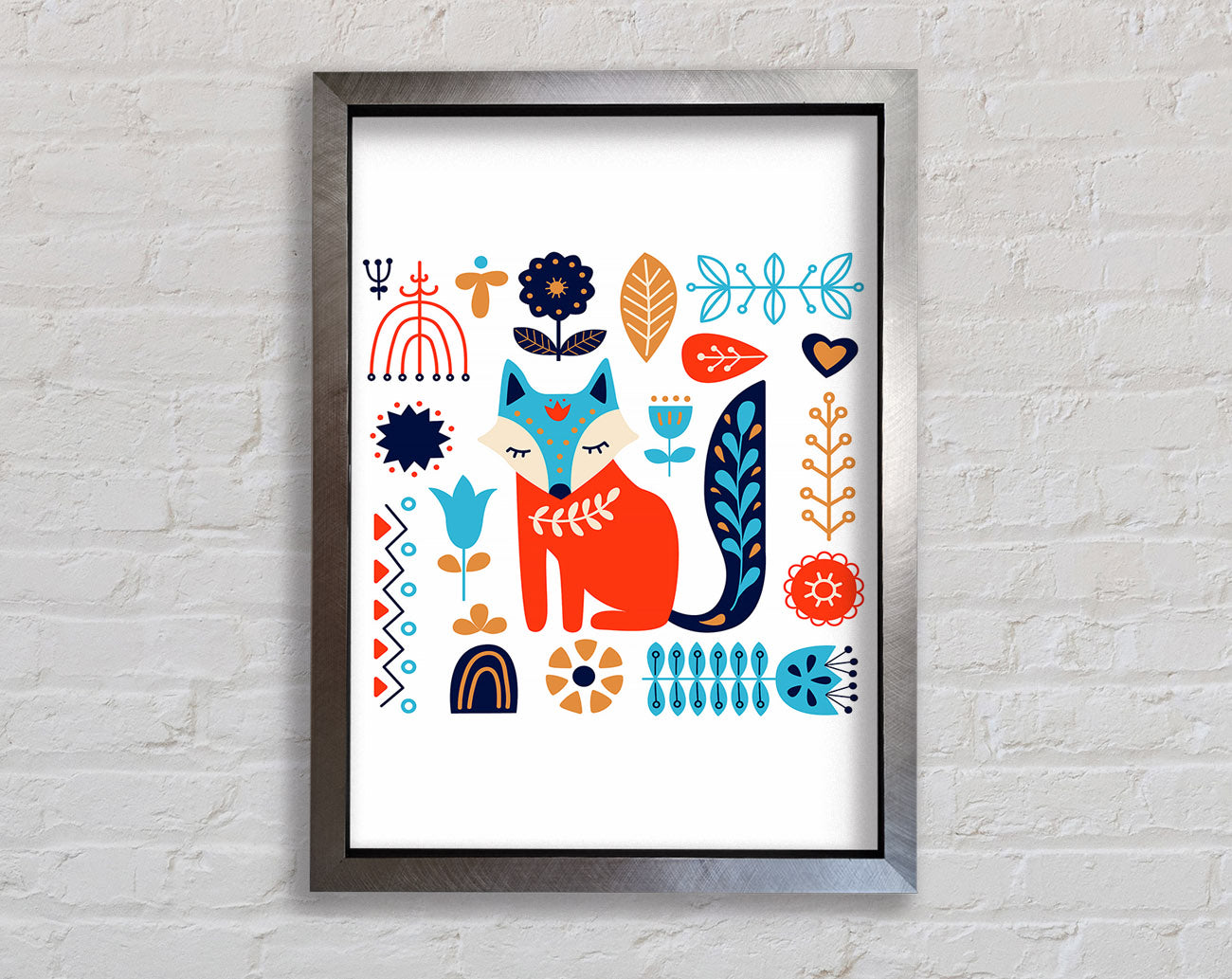 Foxy Garden Framed Print