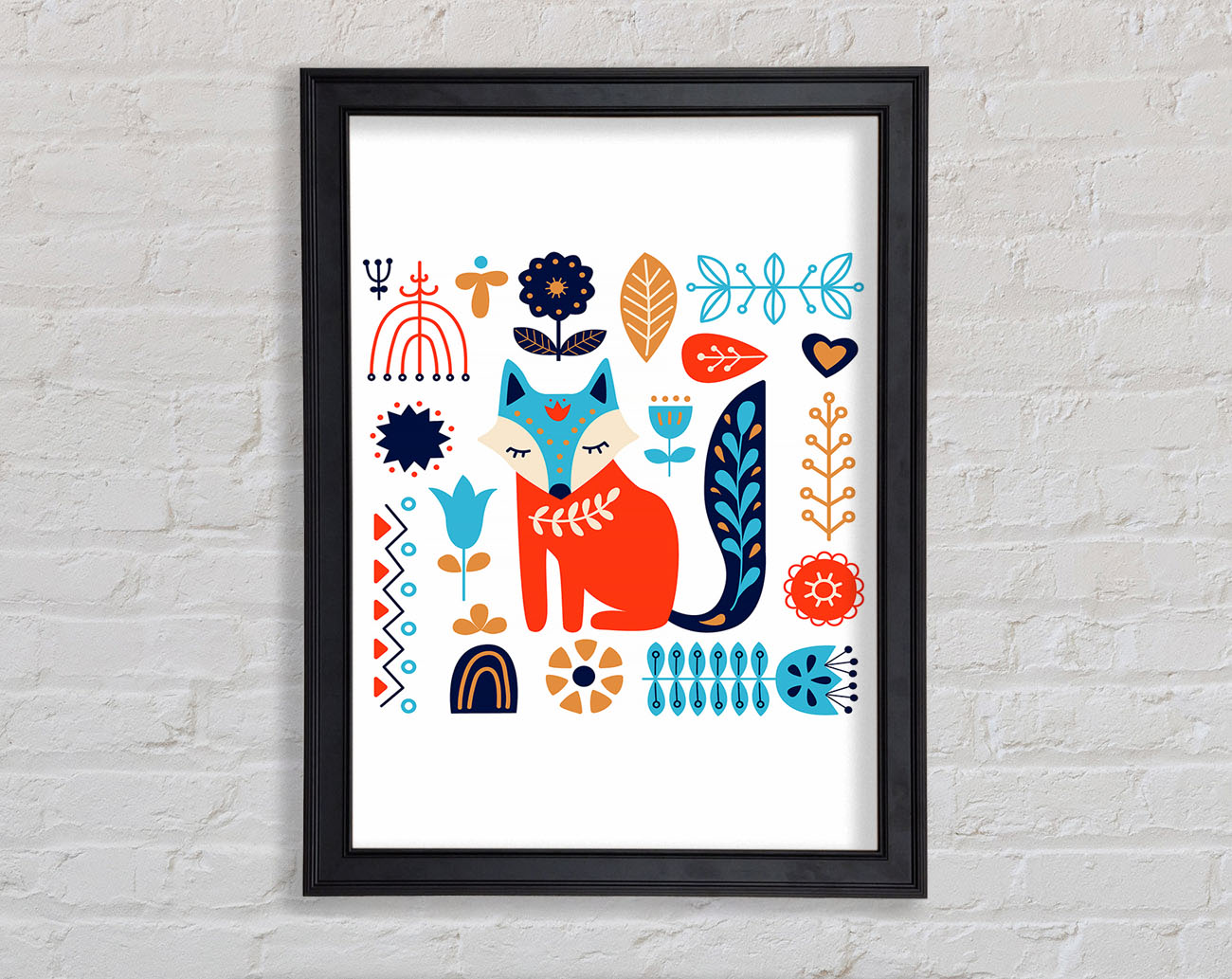 Foxy Garden Framed Print