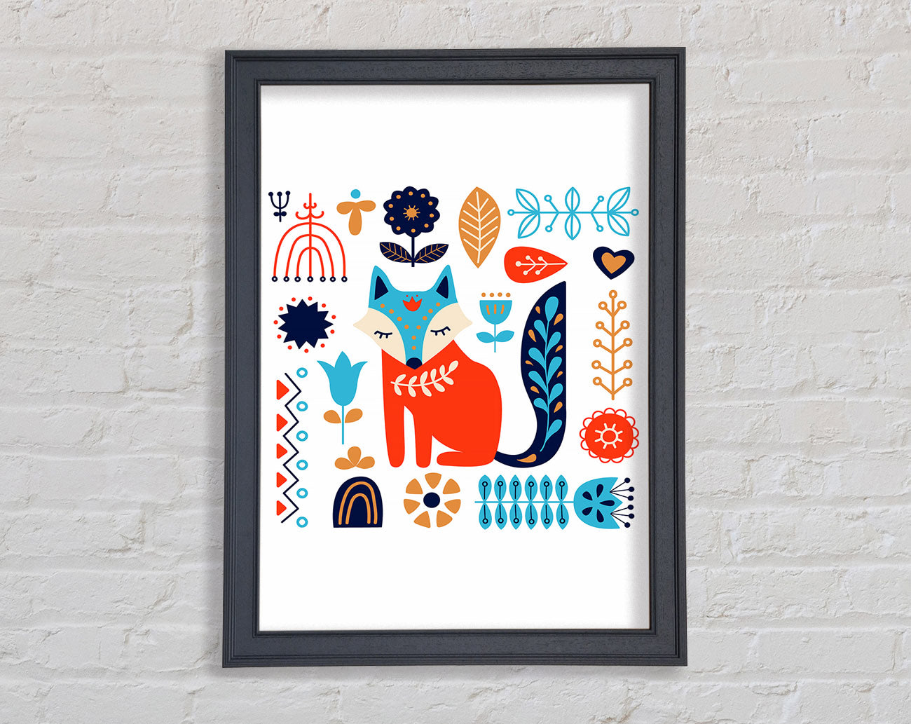 Foxy Garden Framed Print