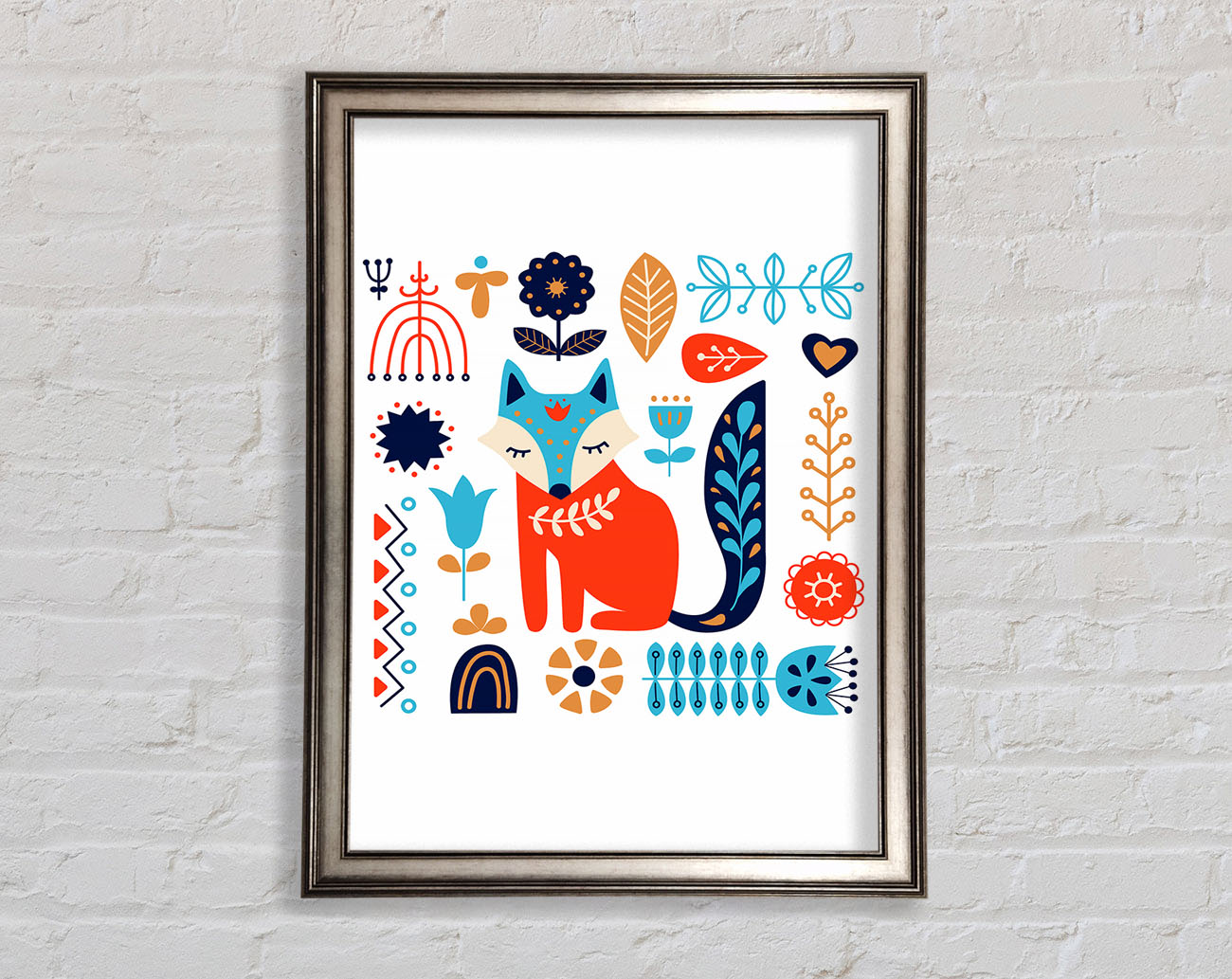 Foxy Garden Framed Print