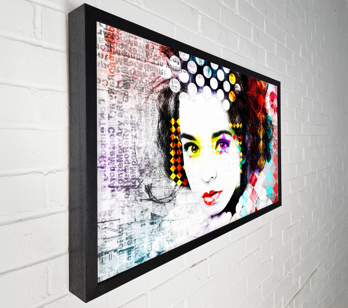Rainbow Woman Canvas Wall Art