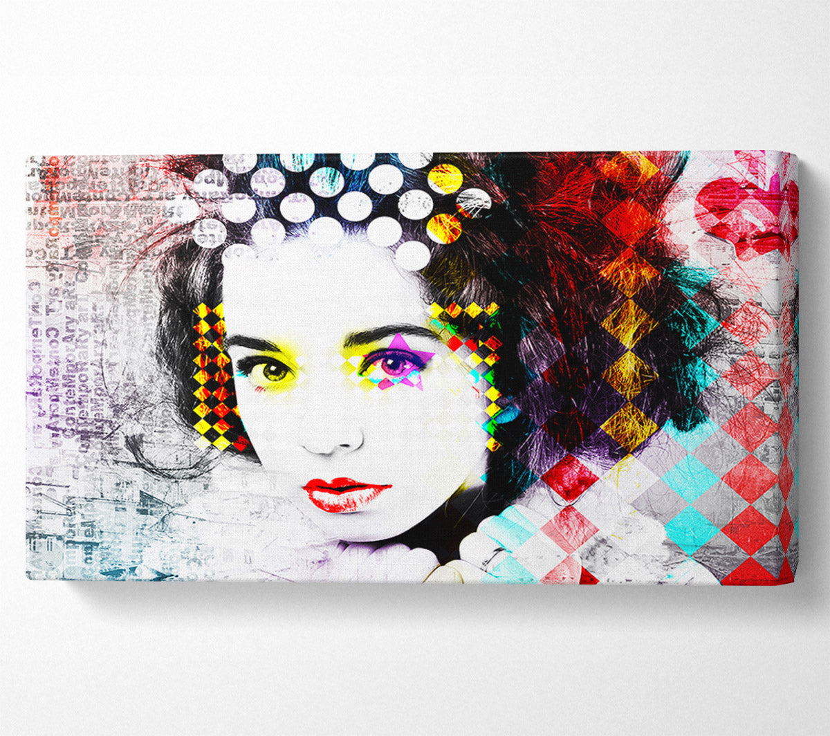 Rainbow Woman Canvas Wall Art