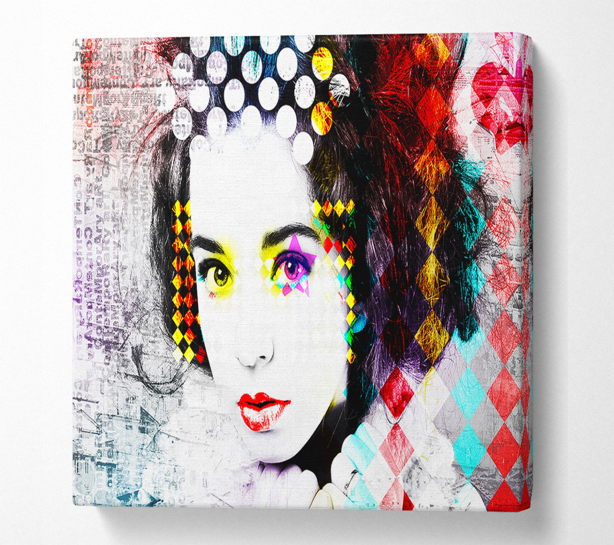 Rainbow Woman Canvas Wall Art