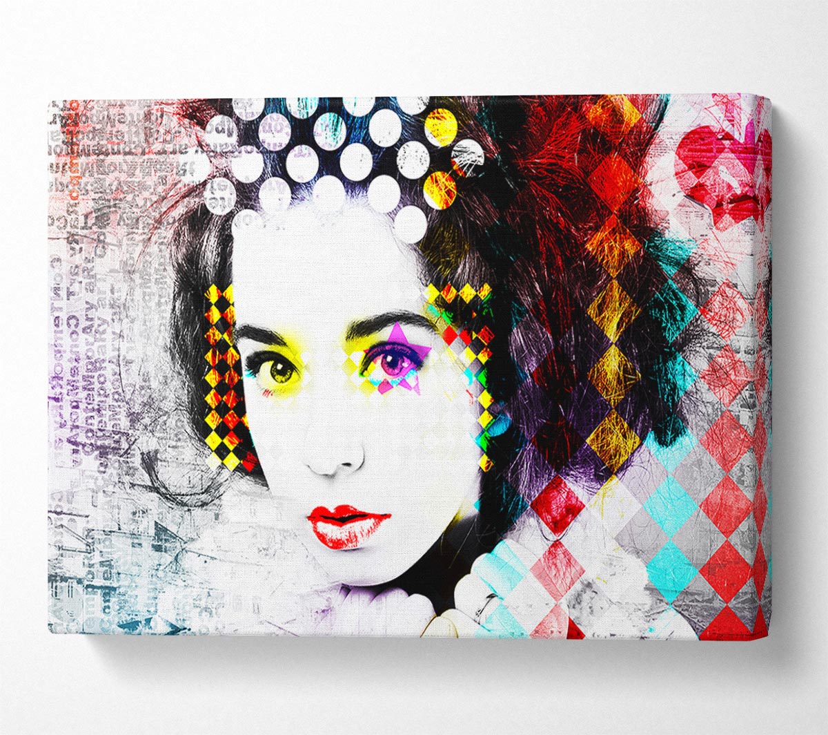 Rainbow Woman Canvas Wall Art