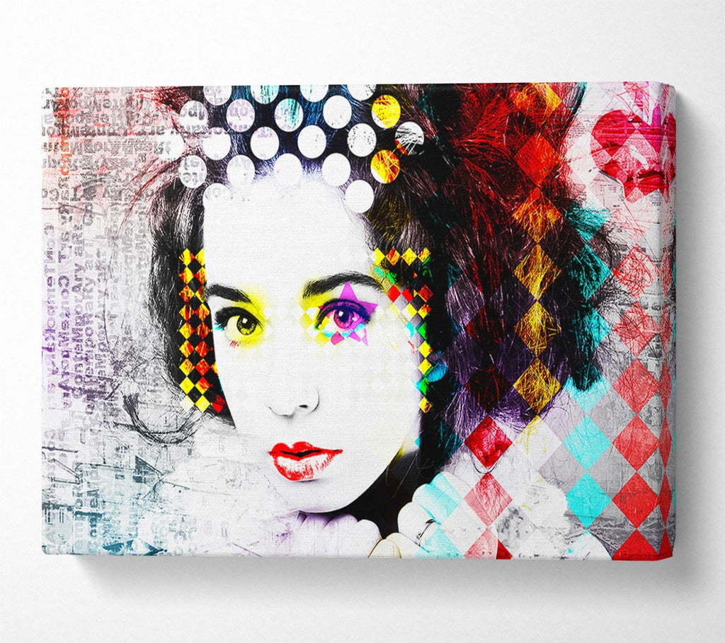 Rainbow Woman Canvas Wall Art