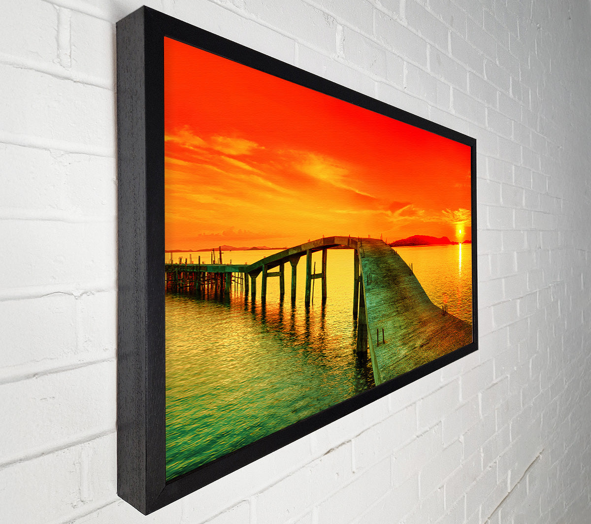 The Old Fishing Pier Canvas Wall Art