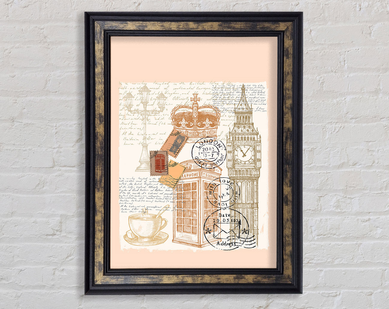 Passport Stamps Framed Print