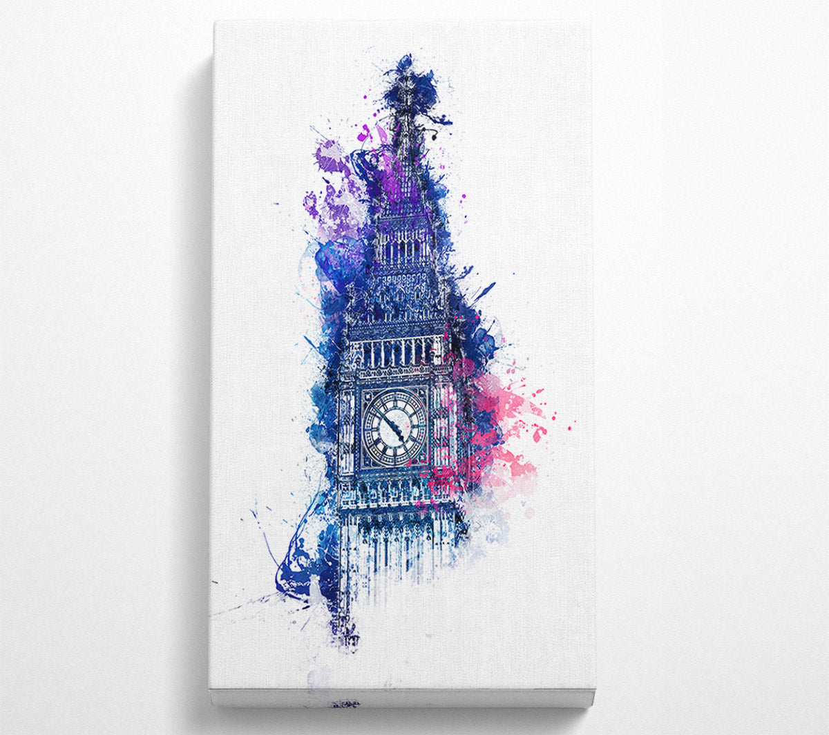 Watercolour Big Ben 4 Canvas Wall Art