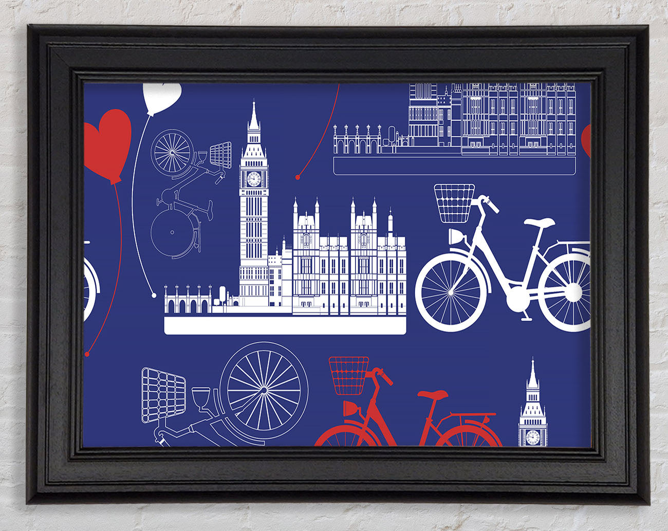 Cycling Around The City Framed Print